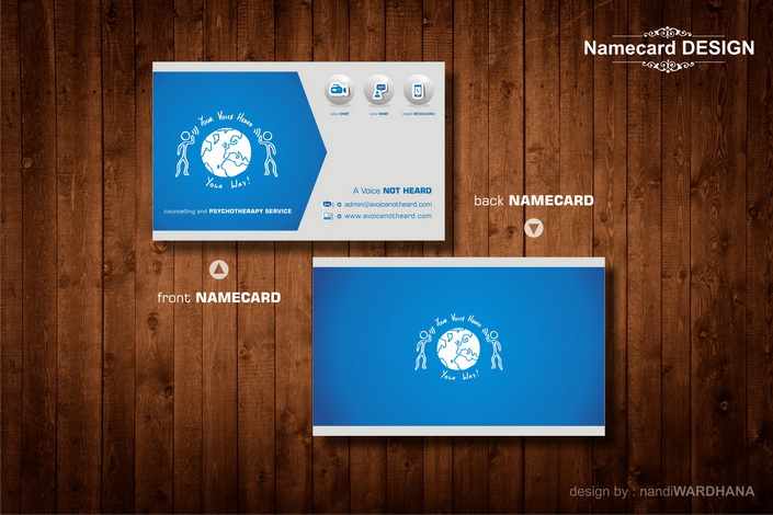 Business Card Design by nandiwardhana for A Voice Not Heard | Design #1275619
