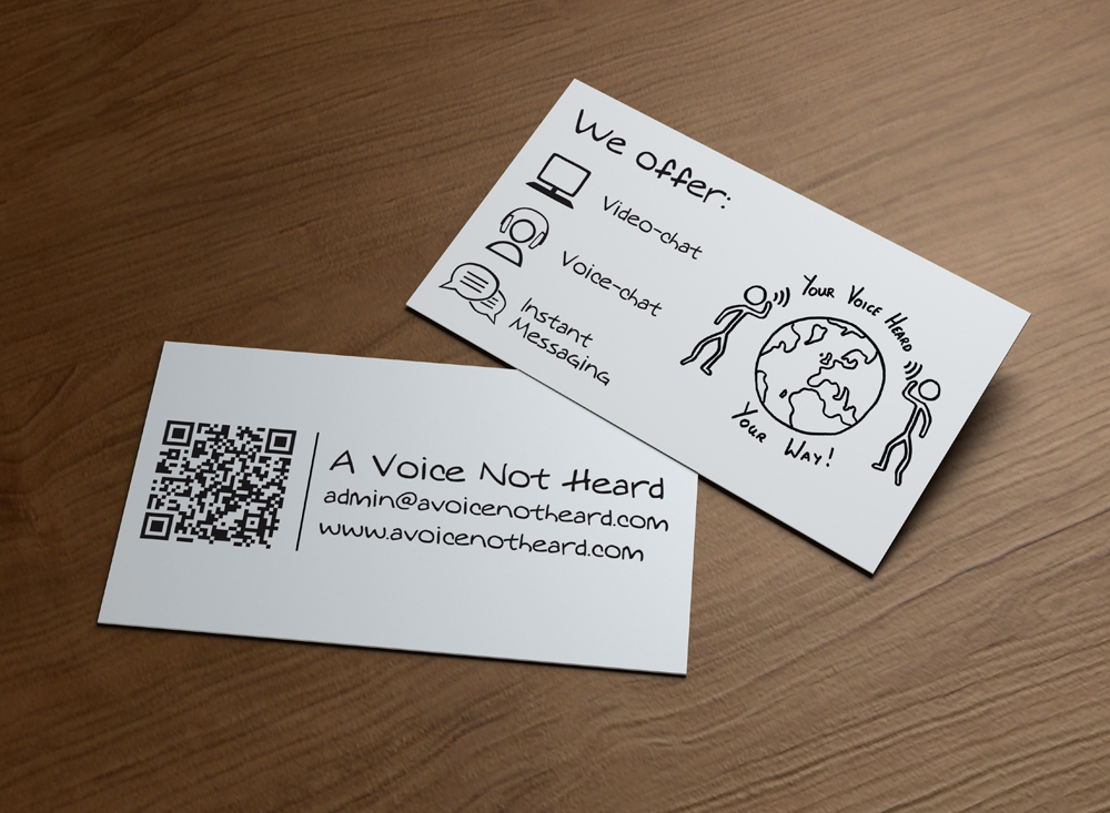 Business Card Design by MPStudio for A Voice Not Heard | Design #1271855
