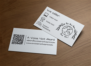Business Card Design by MPStudio for A Voice Not Heard | Design: #1271855