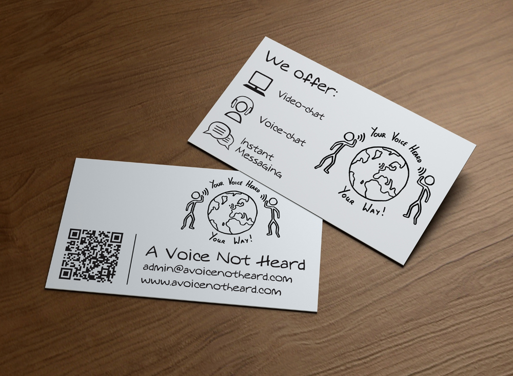 Business Card Design by MPStudio for A Voice Not Heard | Design #1273024