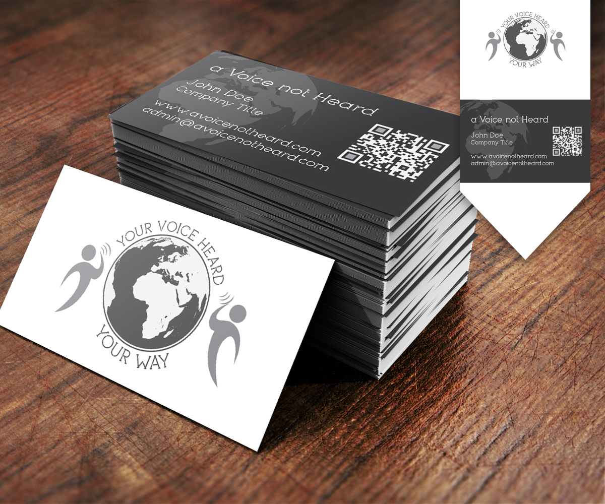 Business Card Design by LuisFaus for A Voice Not Heard | Design #1270896