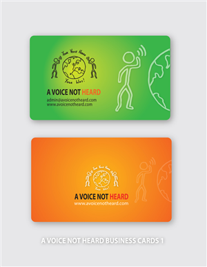 Business Card Design by Fitness for A Voice Not Heard | Design #1273902