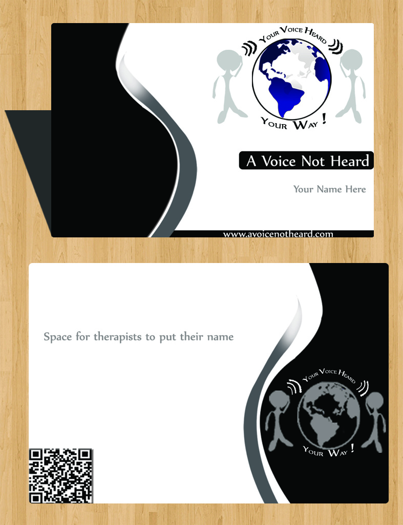 Business Card Design by Ishmeet for A Voice Not Heard | Design #1280240