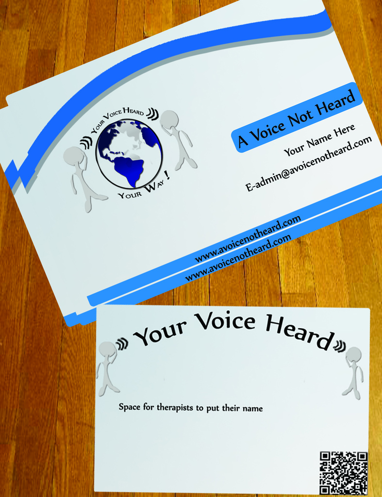 Diseño de Tarjeta de Presentación por Ishmeet para A Voice Not Heard | Diseño #1280415