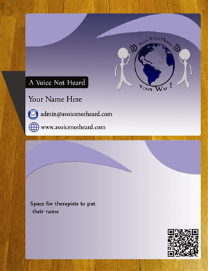 Design de Carte de Visite par Ishmeet pour A Voice Not Heard | Design : #1280767