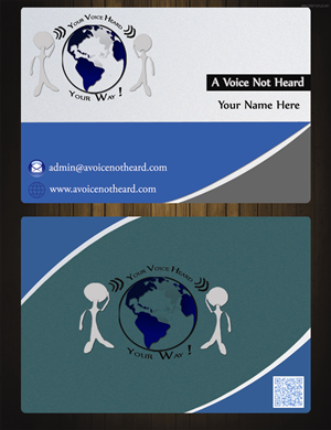 Design de Carte de Visite par Ishmeet pour A Voice Not Heard | Design : #1286138