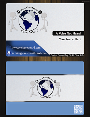 Design de Carte de Visite par Ishmeet pour A Voice Not Heard | Design : #1287039