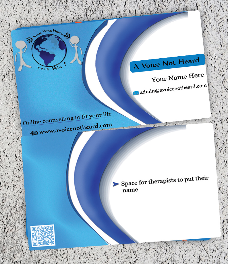 Business Card Design by Ishmeet for A Voice Not Heard | Design #1293380