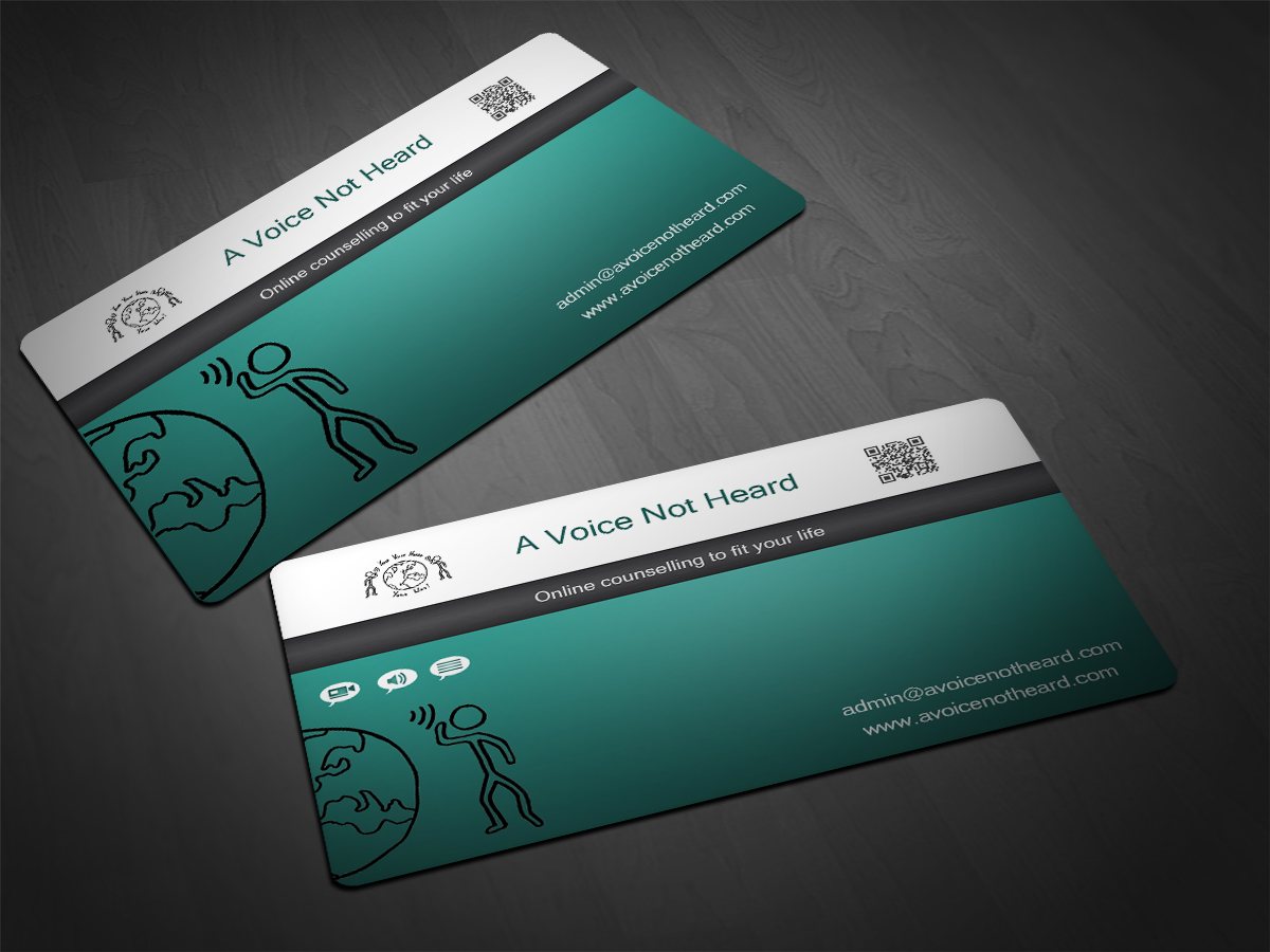 Business Card Design by Scorpius design for A Voice Not Heard | Design #1291800