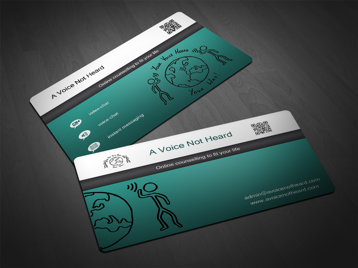 Business Card Design by Scorpius design for A Voice Not Heard | Design #1292308