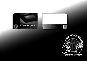 Design de Carte de Visite par Mafalda pour A Voice Not Heard | Design : #1278067