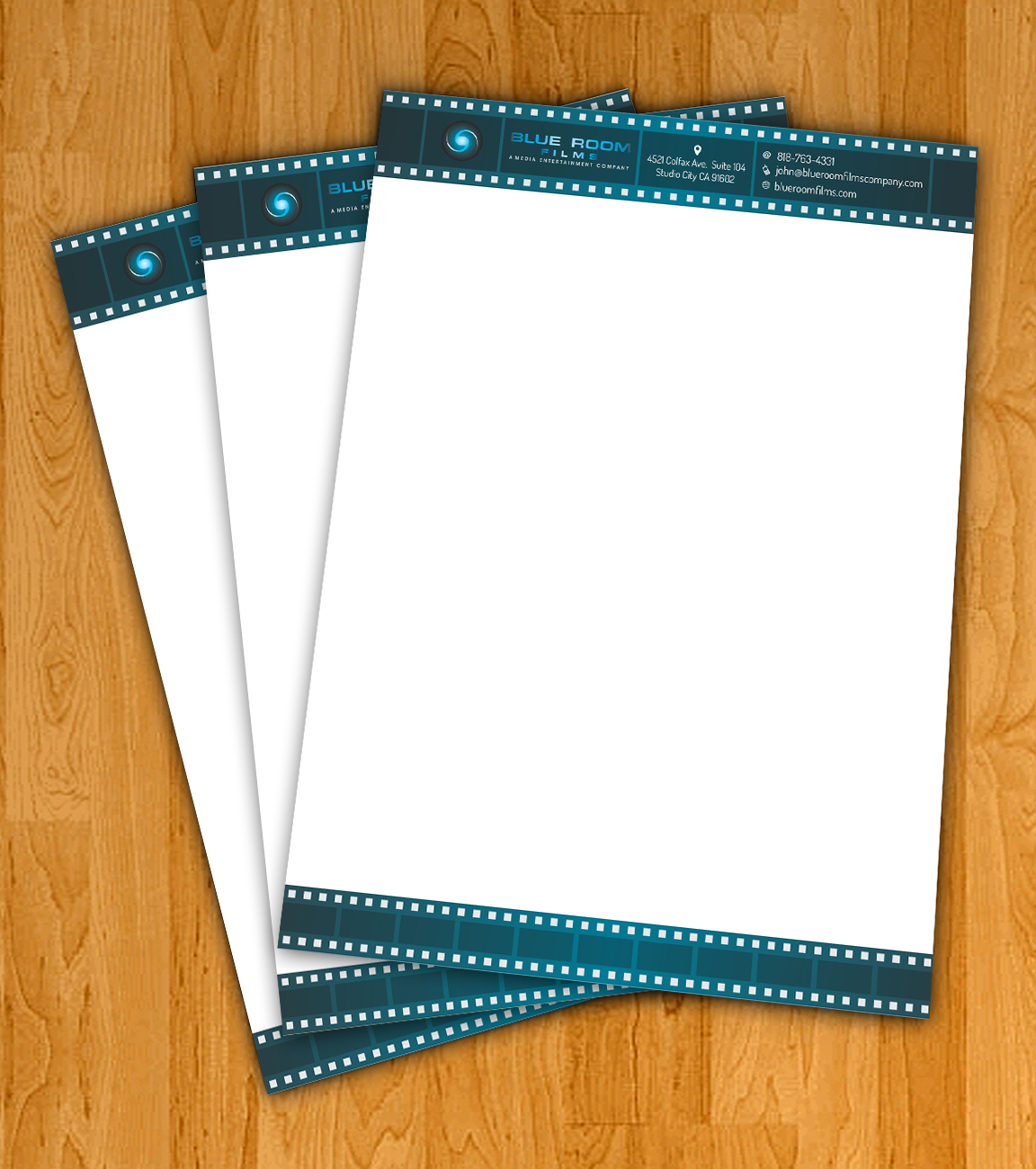 Letterhead Design by HollyBlue Studio for Another Story Productions | Design #4473226