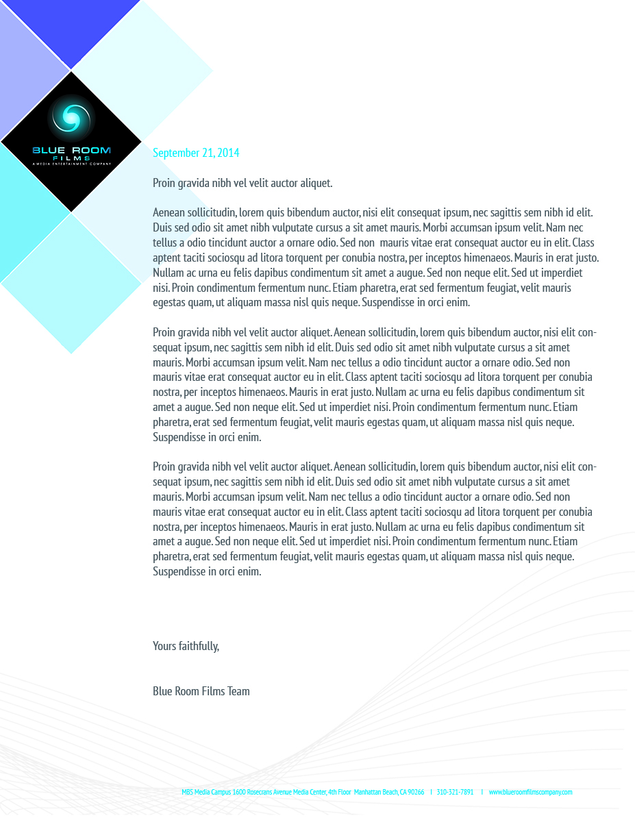 Letterhead Design by Mia Carulla  for Another Story Productions | Design #4553244