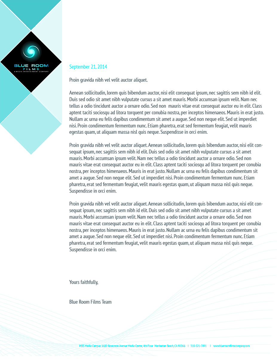 Letterhead Design by Mia Carulla  for Another Story Productions | Design #4553264