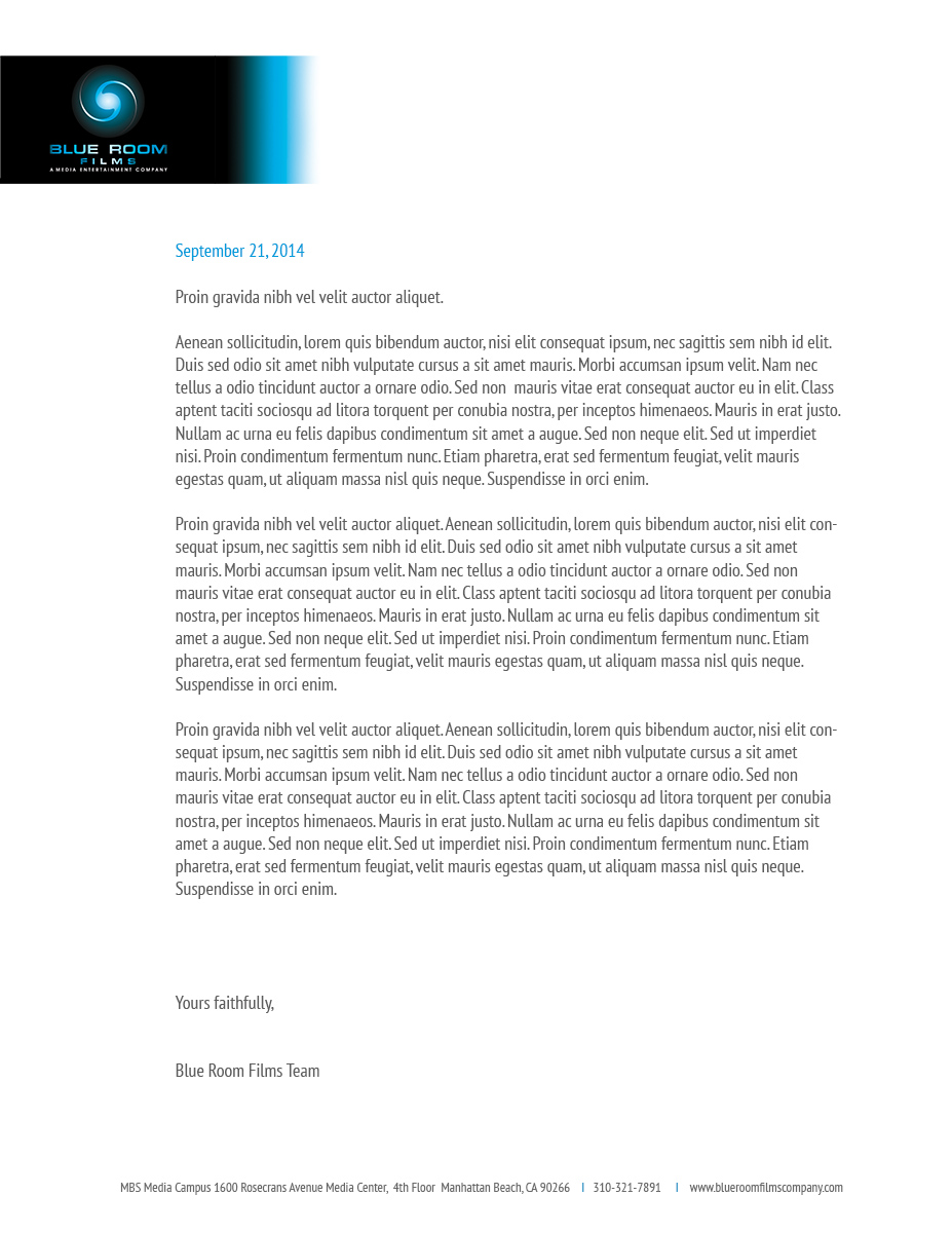 Letterhead Design by Mia Carulla  for Another Story Productions | Design #4566646