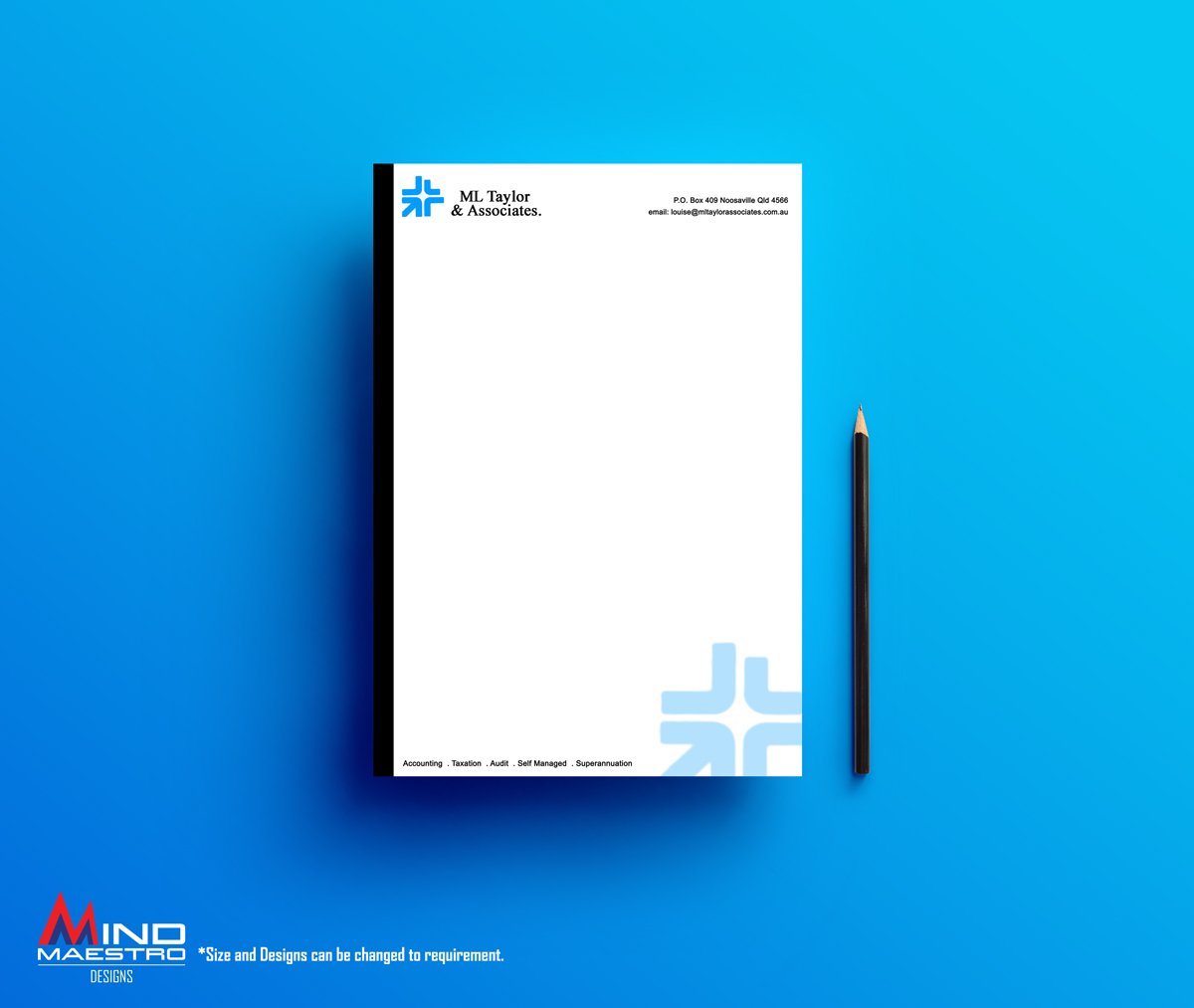Letterhead Design by Mind Maestro for this project | Design #4479730