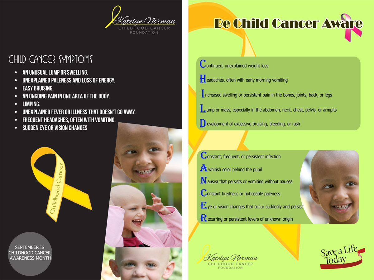 Poster Design by $0N!$0FT for Katelyn Norman Childhood Cancer Foundation | Design #4472078