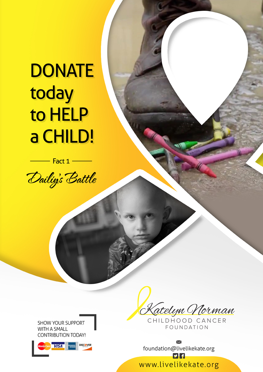Poster-Design von AQKhan für Katelyn Norman Childhood Cancer Foundation | Design #4474325