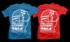 T-shirt Design for Chicago Marathon | Diseño Vectorizado por D'Mono