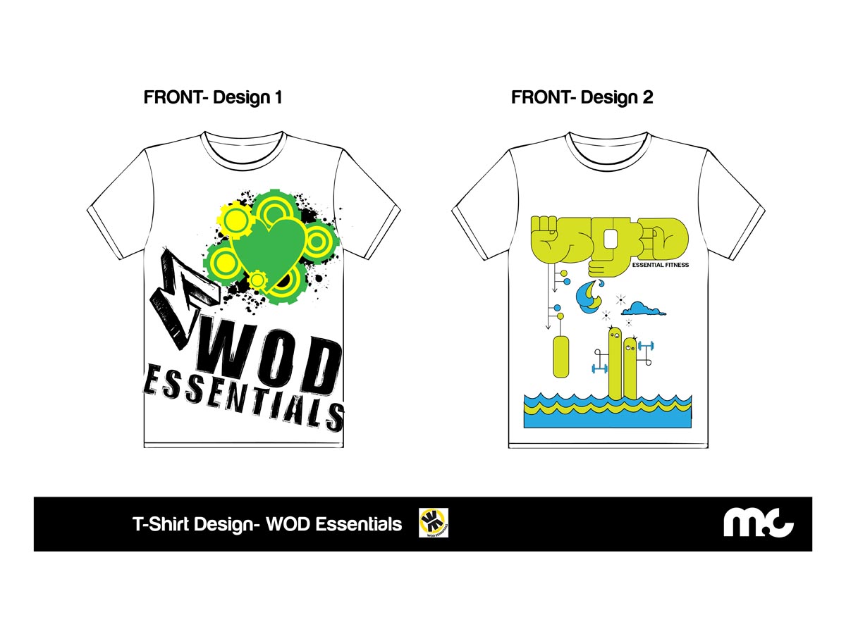 T-shirt Design by M.Cribb for WOD Essentials | Design #4498466