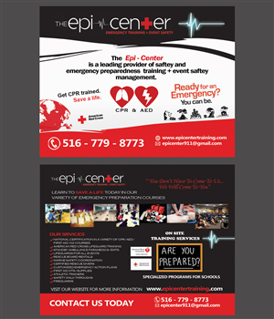 The Epi-Center for Emergency Training + Event Safety Post Card | Postkarten-Design von NatPearlDesigns