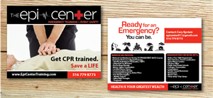 The Epi-Center for Emergency Training + Event Safety Post Card | Diseño de Postal por alex989