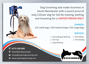 Flyer Design by Mac Ruskin for Yew Tree Dog Grooming | Design: #4492066