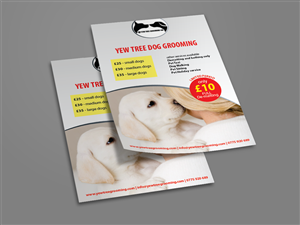 Flyer Design by romy for Yew Tree Dog Grooming | Design: #4486195