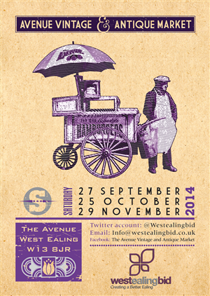 The Avenue Vintage and Antique Market  | Design de Flyer par The Freelance Designer