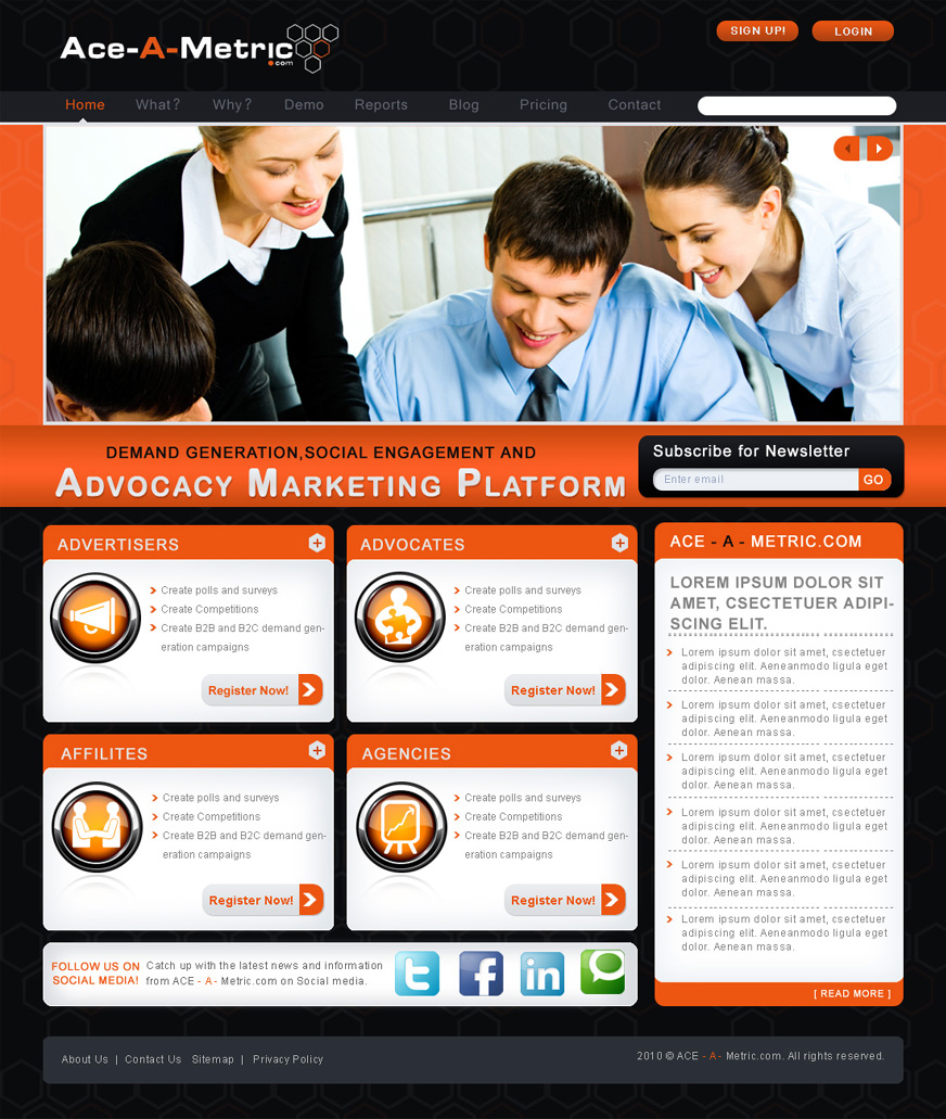Diseño Web por rajesh prn para Communitize | Diseño #198546