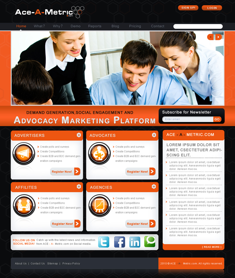 Web Design by rajesh prn for Communitize | Design #199740