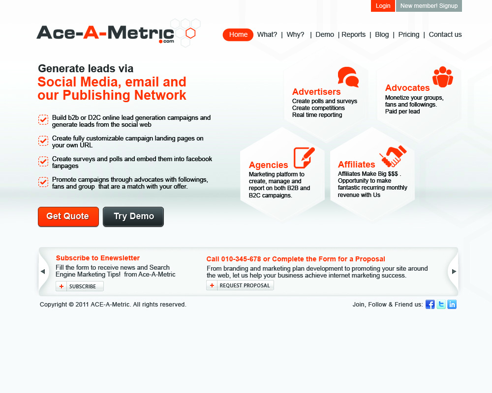 Web Design by Sky Ram for Communitize | Design #201319