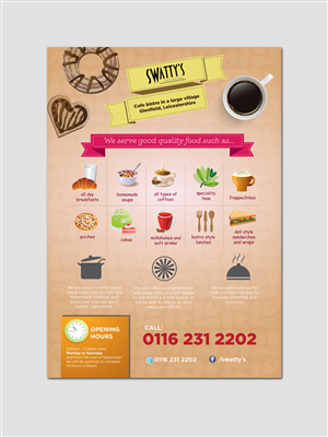 Small cafe bistro needs a flyer design  | Design de Flyer par Syahrol