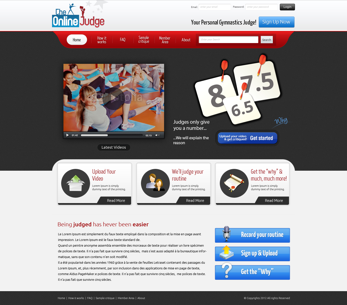 Web Design par OM pour ce projet | Design #1278024