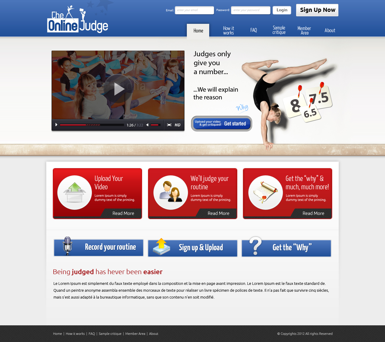 Web Design par OM pour ce projet | Design #1278028