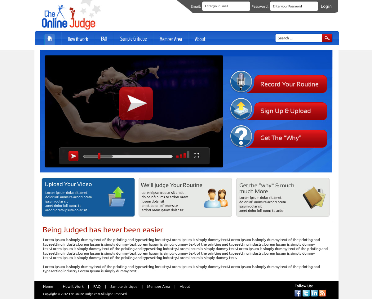 Web Design par OM pour ce projet | Design #1283978