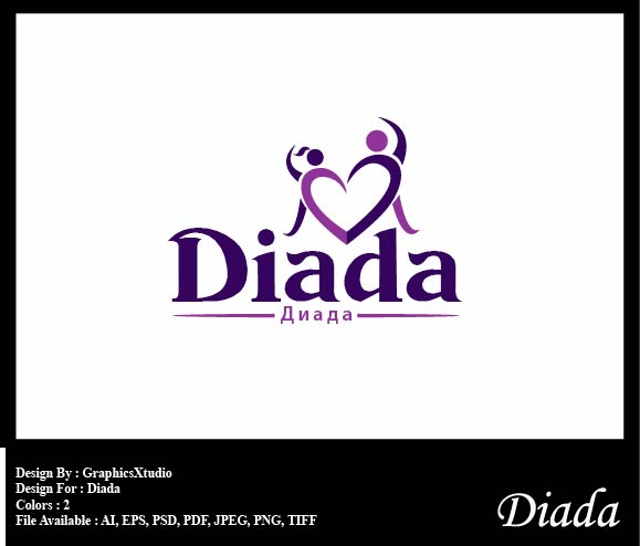 Diseño de Logo por GraphicsXtudio para The Bellydance School "Diada" | Diseño #4487373
