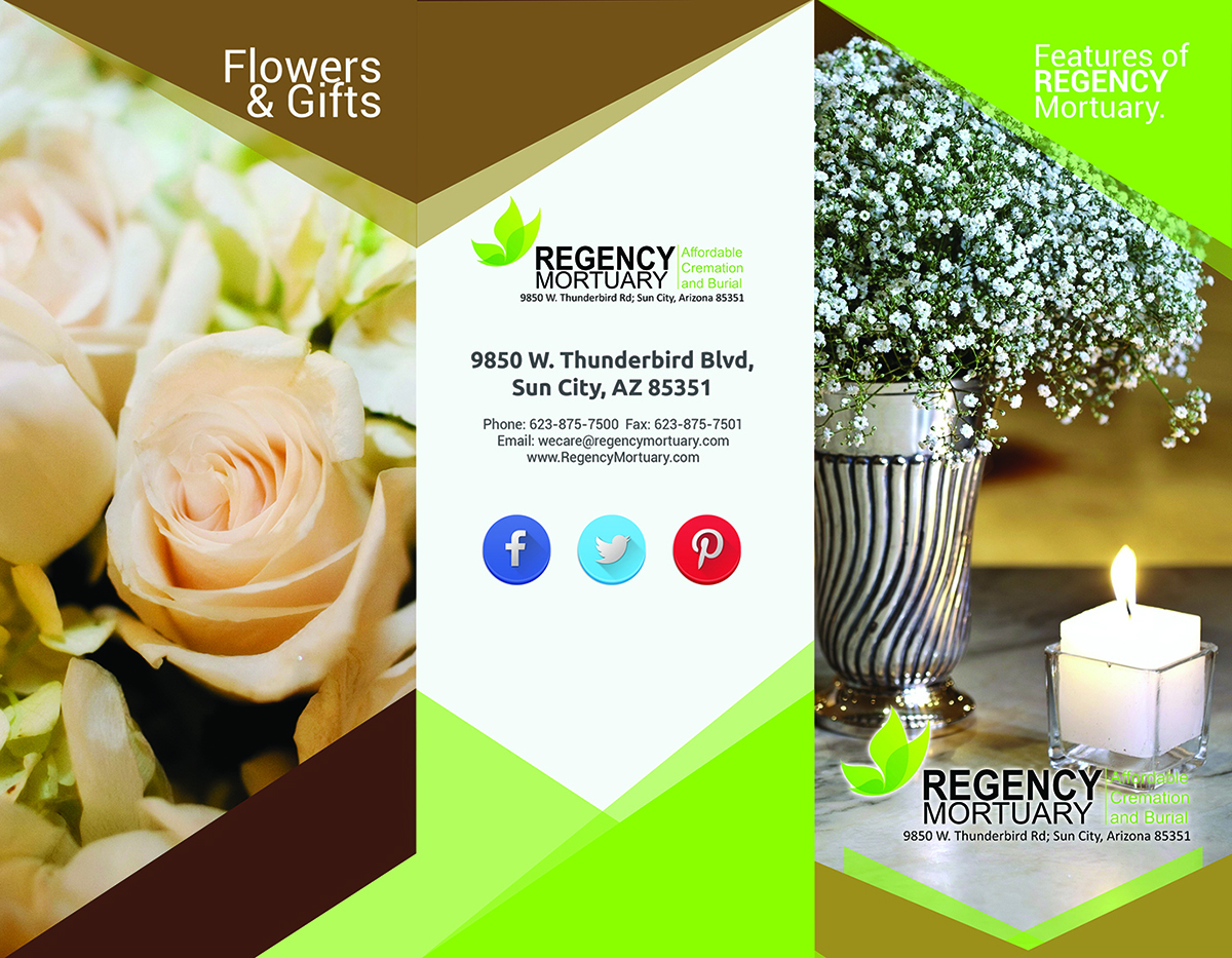 Brochure Design by designbox for Regency Mortuary | Design #4528749