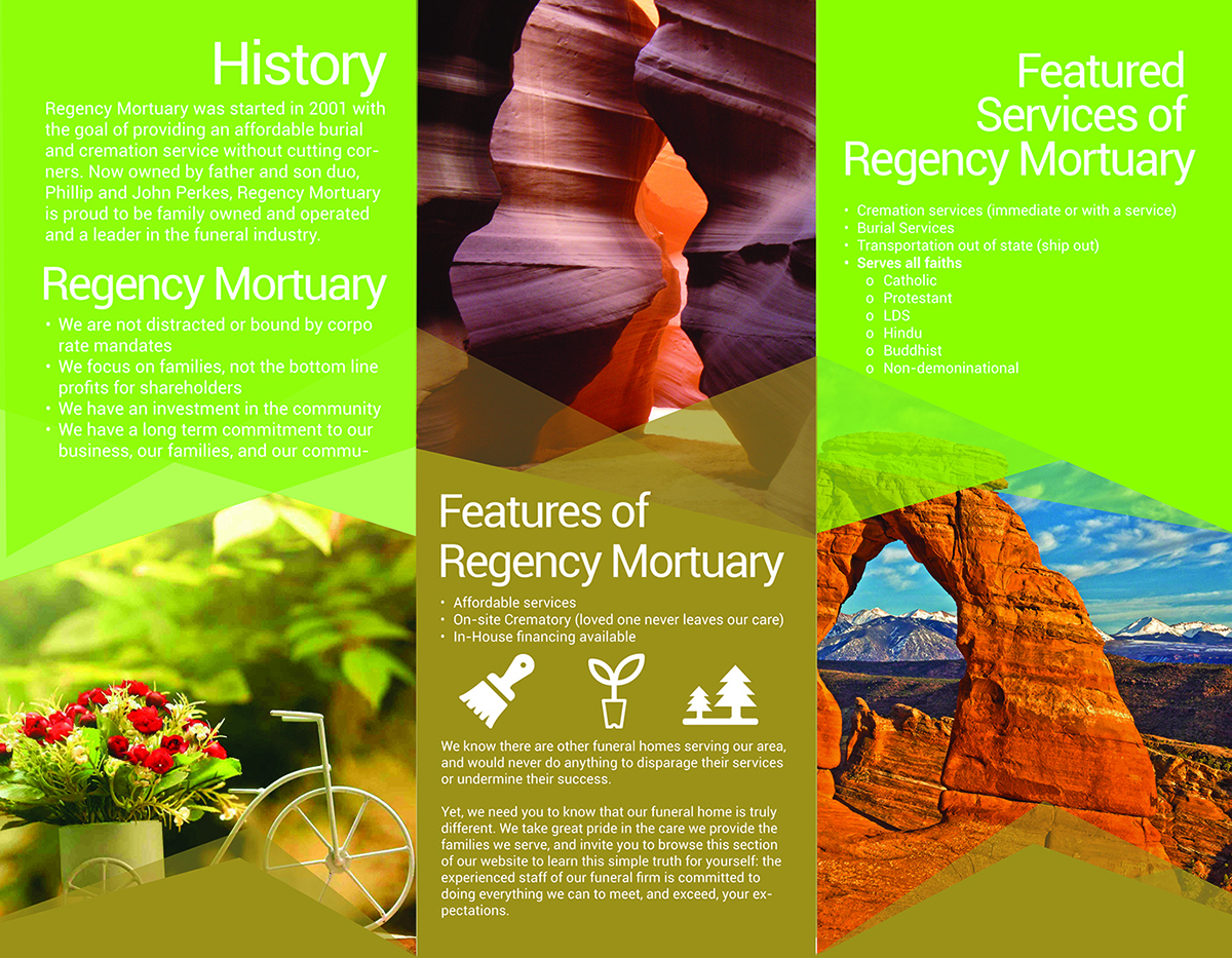 Brochure Design by designbox for Regency Mortuary | Design #4528750