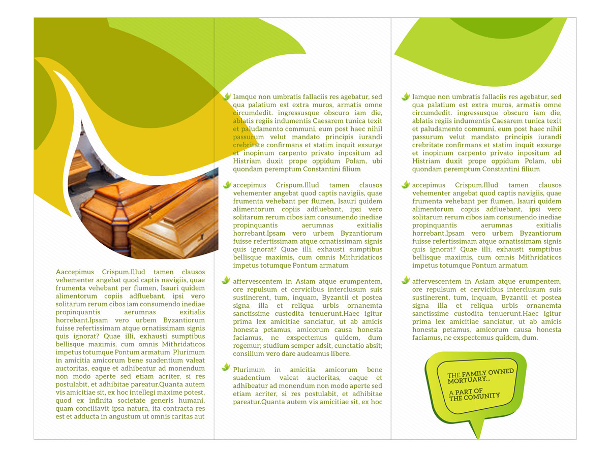 Diseño de Brochure por Nabileuuh para Regency Mortuary | Diseño #4548097