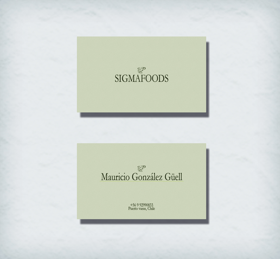 Business Card Design by  amirashaza for Sigmafoods | Design #4483985