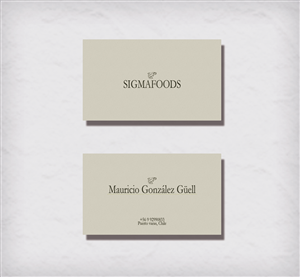 Diseño de Tarjeta de Presentación por  amirashaza para Sigmafoods | Diseño: #4483985