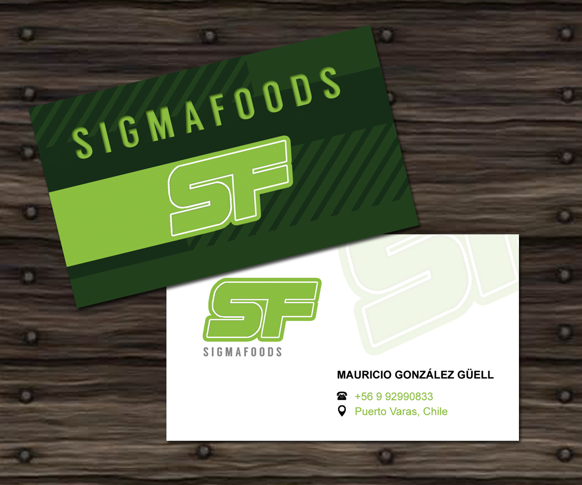 Design de Carte de Visite par midorichan pour Sigmafoods | Design #4478318