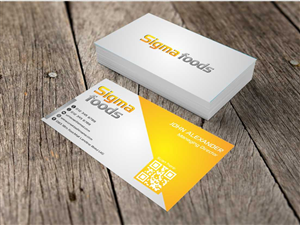 Design de Carte de Visite par AwsomeD pour Sigmafoods | Design : #4479331