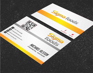 Design de Carte de Visite par AwsomeD pour Sigmafoods | Design : #4479336