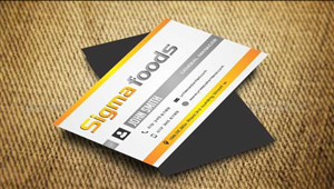 Design de Carte de Visite par AwsomeD pour Sigmafoods | Design : #4479344
