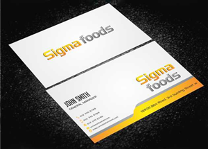 Design de Carte de Visite par AwsomeD pour Sigmafoods | Design : #4479345