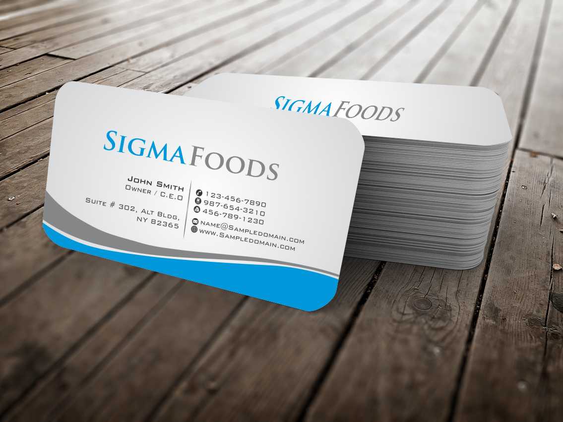 Design de Carte de Visite par szabist pour Sigmafoods | Design #4478400
