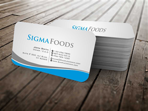 Design de Carte de Visite par szabist pour Sigmafoods | Design #4478400