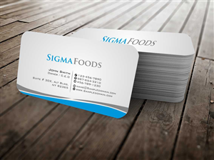 Design de Carte de Visite par szabist pour Sigmafoods | Design : #4478403